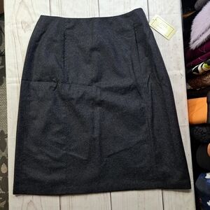 Field Manor Modren Classic Gray Wool Blend Skirt Size 8